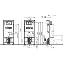 Vorwandinstallationssystem mit Entlüftungsvorbereitung für Trockenbau (aus GK) AM101/1120V