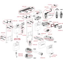 Vorwandinstallationssystem mit Entlüftungsvorbereitung für Trockenbau (aus GK) AM101/1120V