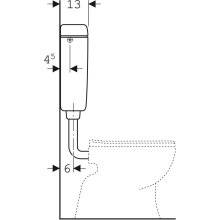 Geberit Aufputz-Spülkasten AP127.000