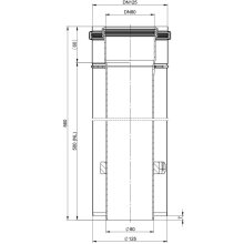 Atec Rohr PolyClassic kürzbar, konzentrisch,, DN 80/125, 500 mm