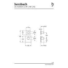 Herzbach DESIGN IX PVD LOGIC XL 1 Endmontageset für Universal-Thermostat-Modul Copper