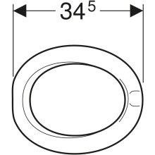 Geberit WC-Sitzring Baby Keramag rot