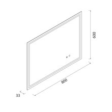 Salgar CHICAGO Spiegel II 800 LED