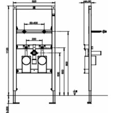 Sanit Waschtisch-Element INEO mit Wasserzähler-Modul BH1120