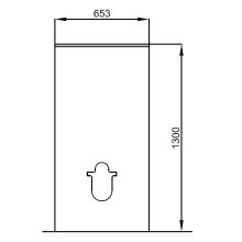 Salgar UNIT WC Weiß glänzend Spülkastenabdeckung