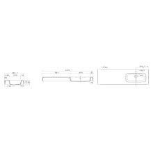 Salgar ESCOCIA Waschtisch 1205 links Mineralmarmo