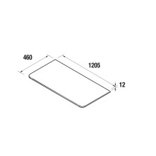 Salgar Aufsatzplatte aus Solid Surface 1205 Badmöbel