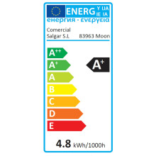 Salgar MOON Spiegel 800 Rounder Wandspiegel mit LED-leuchte