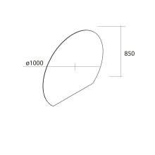 Salgar SUNRISE Spiegel 1000 Rounder Wandspiegel mit LED-leuchte