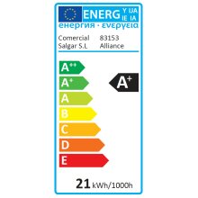 Salgar ALLIANCE Spiegelschrank 700 2 Spiegeltüren mit seitlichem LED-Licht