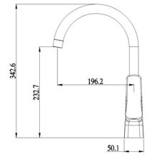 Beitz & Walz AQVAPRO Spültisch-Ehm. Hebel seitlich chrom