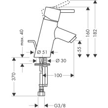 Hansgrohe TALIS S 70 Einhandmischer Waschtisch mit Ablaufgarnitur