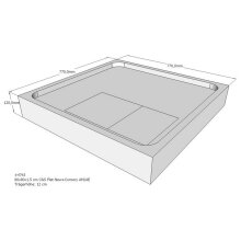 Schröder Duschwannenträger Flat New E 80 x 80