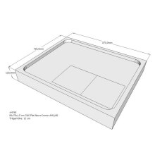 Schröder Duschwannenträger für Flat E 90x75