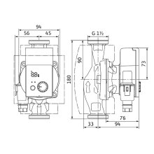 Wilo 25/1-4 Nassläufer-Standard-Hocheffizienzpumpe Yonos PICO plus