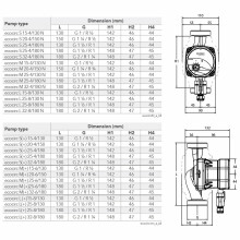 Lowara 25-6/180 ecocirc M+ HE - Heizungpumpe