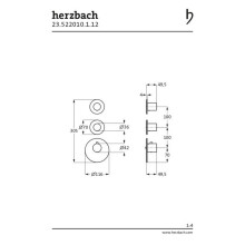 Herzbach DEEP BLACK LOGIC XL 2 Farbset für Universal-Thermostat-Modul