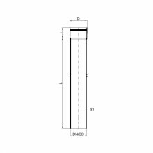 PoloPlast POLO KAL XS Rohr DN 90, 500mm