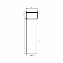 PoloPlast POLO KAL XS Rohr DN 75, 250mm