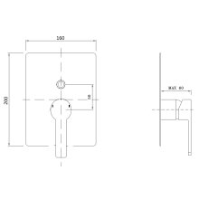 Beitz & Walz AQVAFLOW Fertigmontageset Wannenfüll- und Brause für C-Box