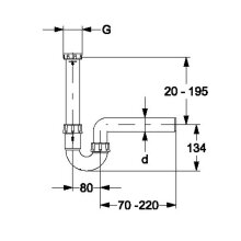 Haas Spülen-Röhrensiphon 1 1/2" DN50