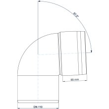 PoloPlast POLO KAL XS Bogen DN 110, 87,5 Grad