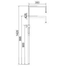 Beitz & Walz AQVASHOWER Standbrause 90° x 90°