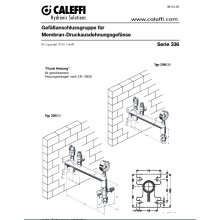 Caleffi 336 Gefäßanschlussgruppe aus Messing 3/4" mit Schnellkupplung