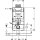 Geberit GIS WC-Element mit Omega UP-Spülkasten, Bauhöhe 1000 mm