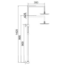 Beitz & Walz AQVASHOWER Standbrausegarnitur-Set