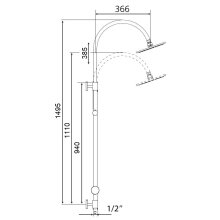 Beitz & Walz AQVASHOWER Standbrausegarnitur-Set