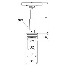 Schlösser DN25 - 1" Schrägsitzventil - Oberteil