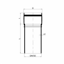 PoloPlast POLO KAL XS Rohr DN 90, 250mm