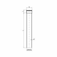 PoloPlast POLO KAL XS Rohr DN 110, 750mm