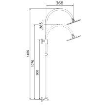 Beitz & Walz AQVASHOWER Standbrausegarnitur-Set