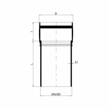 PoloPlast POLO KAL XS Rohr DN 110, 150mm