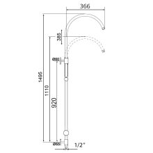 Beitz & Walz AQVASHOWER Standbrause 180°