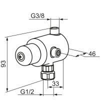 Mora Cera Minithermostat mit Verbrühschutz Chrom