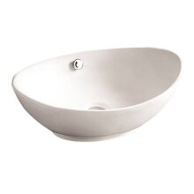 Beitz & Walz AqvaCeramica Aufsatzwaschtisch oval 63 cm weiß