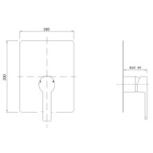 Beitz & Walz AQVAFLOW Fertigmontageset Brause für C-Box