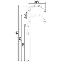 Beitz & Walz AQVASHOWER Standbrause 180°