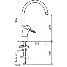 Mora FMM 9000E II Spültisch Einhebelmischer Chrom