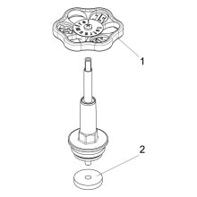 Schlösser DN20 - 3/4" Schrägsitzventil - Oberteil