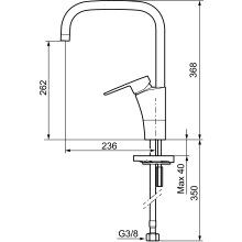 Mora CERA K7 Spültisch-Einhebelmischer Chrom