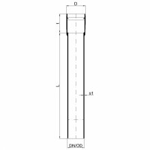 PoloPlast POLO KAL XS Rohr DN 40, 250mm