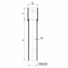 PoloPlast POLO KAL XS Rohr DN 32, 150mm