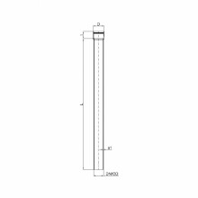 PoloPlast POLO KAL XS Rohr DN 75, 1000mm