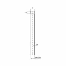 PoloPlast POLO KAL XS Rohr DN 90, 1000mm