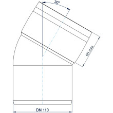 PoloPlast POLO KAL XS Bogen DN 110, 30 Grad