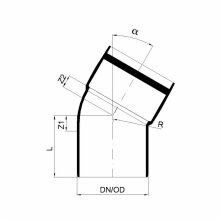 PoloPlast POLO KAL XS Bogen DN 90, 30 Grad